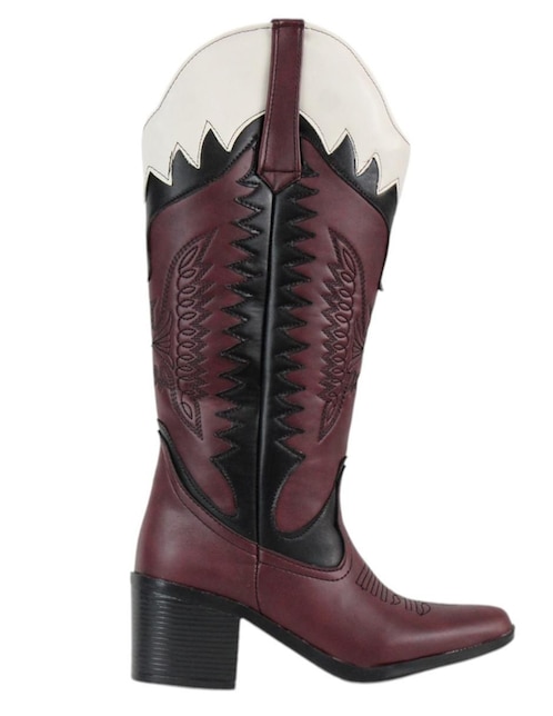 Bota cowboy abajo de la rodilla Kuali Shoes para mujer