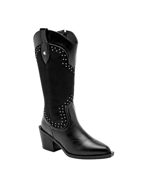 Bota cowboy media pierna para mujer 1