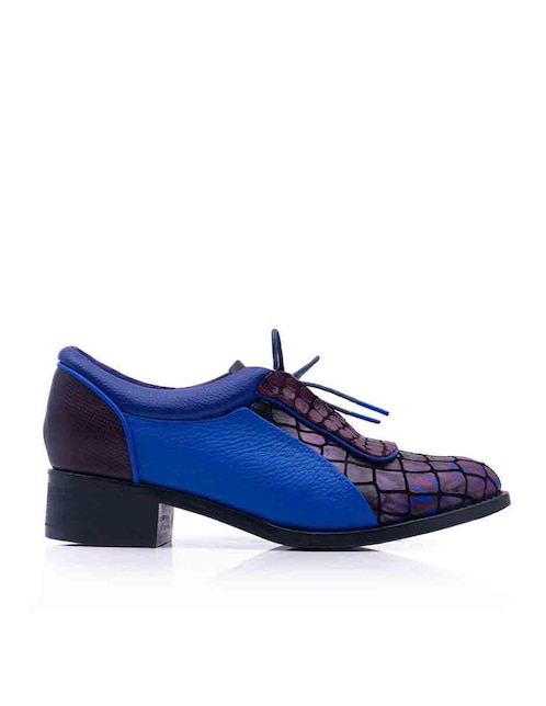 Zapato Altura Siete de piel para mujer