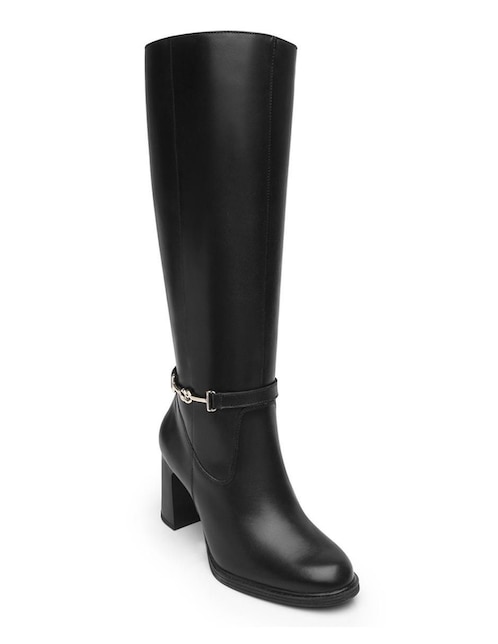 Bota abajo de la rodilla Flexi de piel para mujer