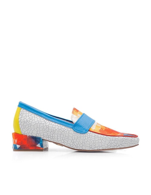 Zapato Altura Siete de piel para mujer