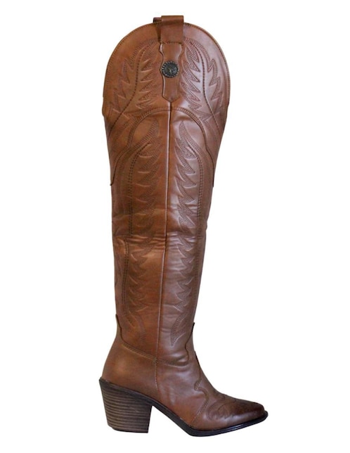 Bota cowboy a la rodilla para mujer 1