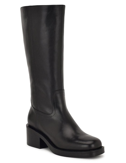 Bota abajo de la rodilla de piel para mujer 1