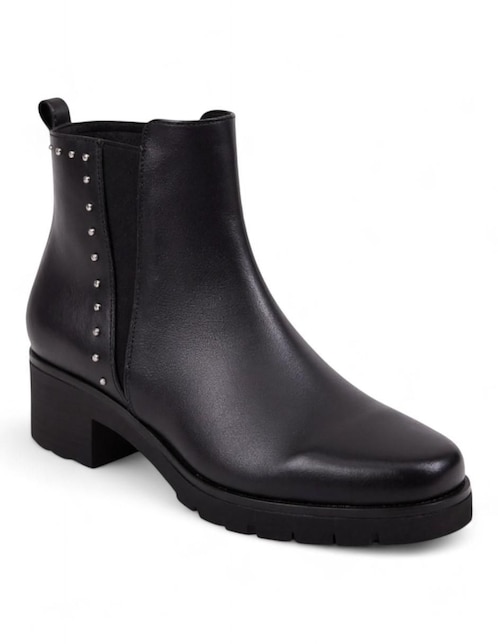 Bota chelsea arriba del tobillo Manet Cleo de piel para mujer