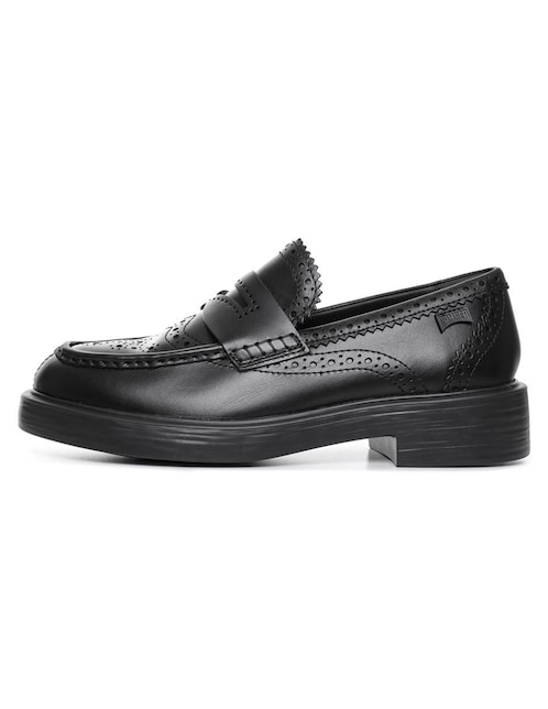 Mocasín Camper Twins de piel para mujer