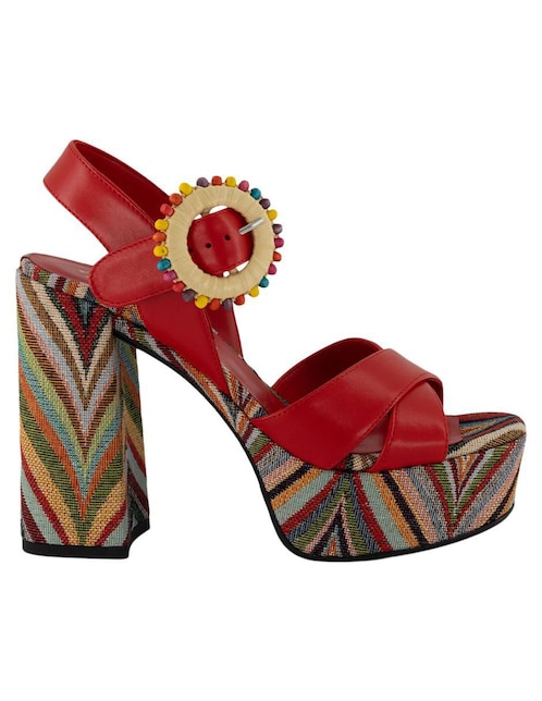 Sandalia de tacón Prada para mujer