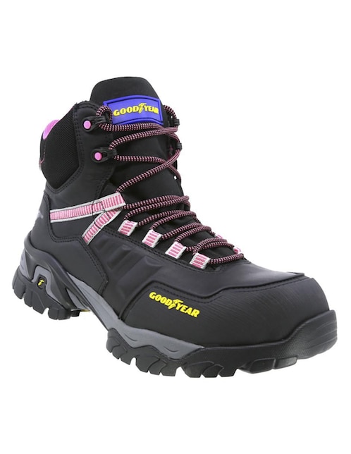 Bota arriba del tobillo Goodyear GY Safetrek de piel para mujer