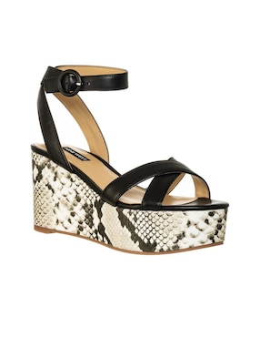 Sandalia Nine West Piel Animal Print