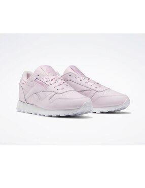 Tenis Reebok Classic piel rosa con logotipo en Liverpool