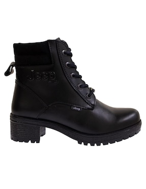 Bota al tobillo Jeep de piel para mujer
