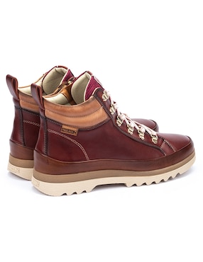 Bota arriba del tobillo Pikolinos Brandy de piel para mujer