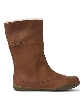 Bota Camper De Piel Para Mujer