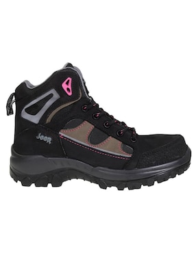 Bota al tobillo Jeep de piel para mujer