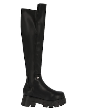 Bota media pierna Platonia de piel para mujer