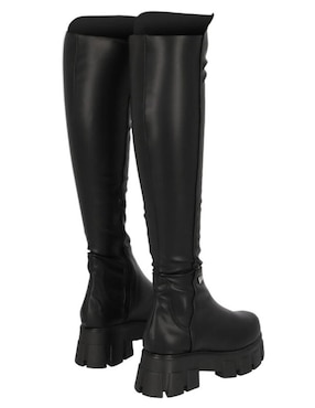 Bota media pierna Platonia de piel para mujer