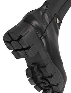 Bota media pierna Platonia de piel para mujer
