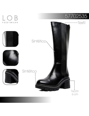 Bota abajo de la rodilla Lob para mujer