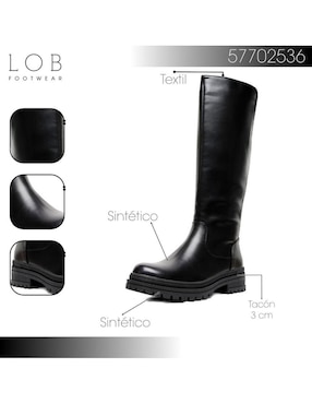 Bota abajo de la rodilla Lob para mujer