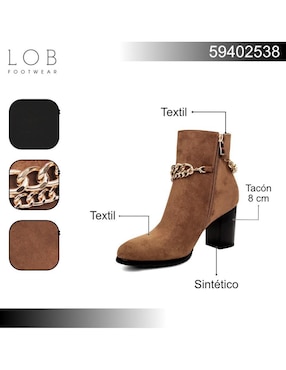 Botín al tobillo Lob para mujer