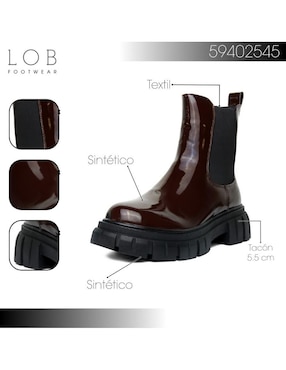 Bota arriba del tobillo Lob para mujer