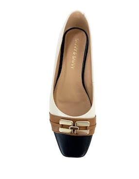 Balerina Savvy de piel para mujer