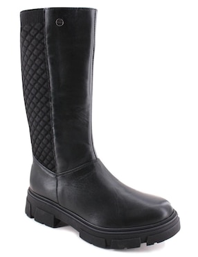 Bota abajo de la rodilla Manet Alhelies de piel para mujer