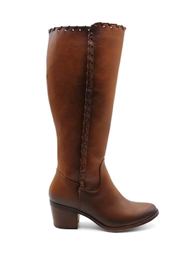 Bota abajo de la rodilla Rbcollection de piel para mujer