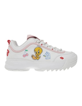 Tenis Lotto Wicked Dream Tweetie White para mujer