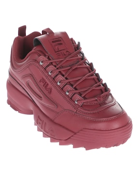 Fila Zapatillas D-Formation para mujer, color blanco, azul marino, rojo