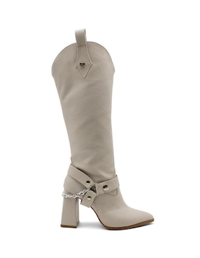 Bota abajo de la rodilla Rbcollection de piel para mujer