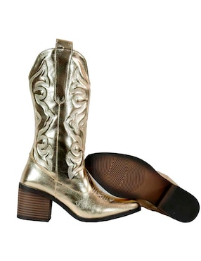 Bota cowboy abajo de la rodilla Kuali Shoes para mujer