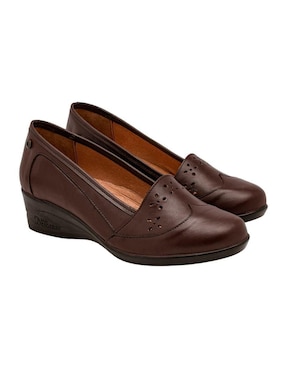 Zapato Mora Confort de piel para mujer