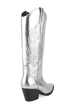Bota cowboy abajo de la rodilla Walki Shoes de piel para mujer