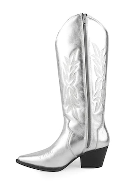 Bota cowboy abajo de la rodilla Walki Shoes de piel para mujer