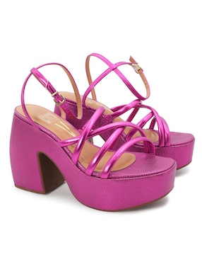Zapato de plataforma Vizzano punta redonda