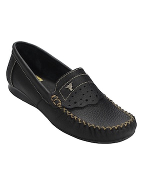 Mocasín Leon de piel para mujer