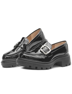 Mocasín Green Love Chunky de charol para mujer