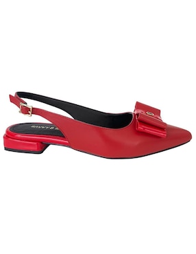 Balerina Savvy de piel para mujer