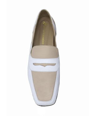 Mocasín Regina Romero Clark de piel para mujer