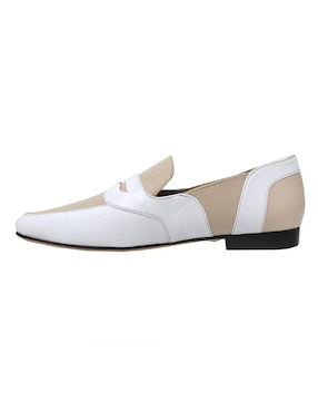 Mocasín Regina Romero Clark de piel para mujer