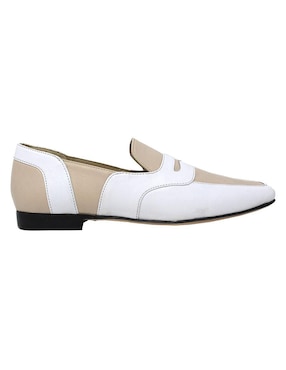 Mocasín Regina Romero Clark de piel para mujer