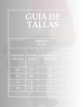 Bota abajo de la rodilla Malabis para mujer
