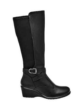 Bota abajo de la rodilla Green Love de piel para mujer