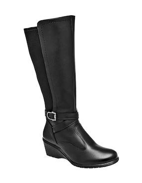 Bota abajo de la rodilla Green Love de piel para mujer