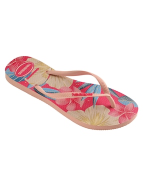 Sandalia Havaianas Slim Floral Para Mujer