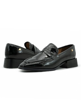 Mocasín Salamandra de charol para mujer
