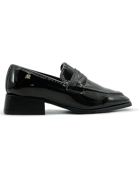 Mocasín Salamandra de charol para mujer