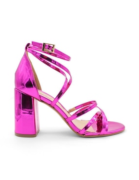 Sandalia Rbcollection Mirror Pink para mujer