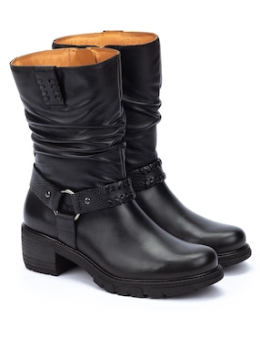 Bota media pierna Pikolinos de piel para mujer