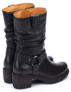 Bota media pierna Pikolinos de piel para mujer